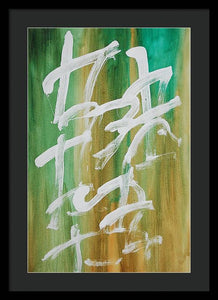 Chinese Numbers - Framed Print