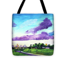 Load image into Gallery viewer, Disrupted Serenity Little White Oak Bayou - Tote Bag