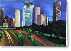 Down Allen Parkway - Greeting Card