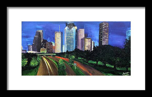 Down Allen Parkway - Framed Print