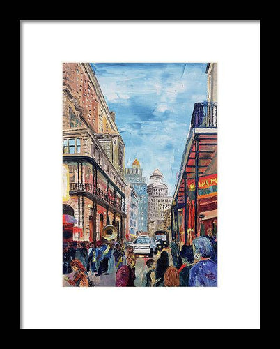 Down In The Quarters - Framed Print