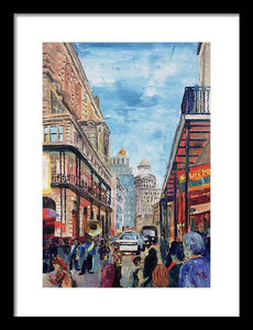 Down In The Quarters - Framed Print