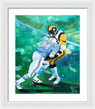 Load image into Gallery viewer, Earl Campbell runs over Rams - Framed Print