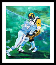 Load image into Gallery viewer, Earl Campbell runs over Rams - Framed Print