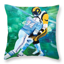 Load image into Gallery viewer, Earl Campbell runs over Rams - Throw Pillow
