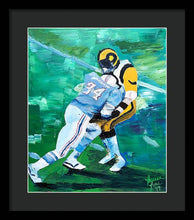 Load image into Gallery viewer, Earl Campbell runs over Rams - Framed Print