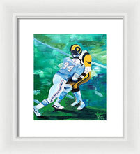 Load image into Gallery viewer, Earl Campbell runs over Rams - Framed Print