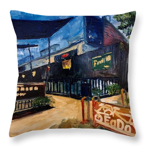 East of Downtown, Houston - Throw Pillow