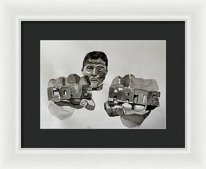 Fight The Power - Framed Print