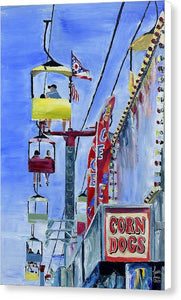 Flying Over the Midway - Canvas Print