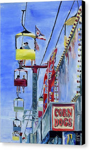 Flying Over the Midway - Canvas Print