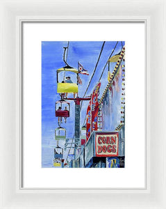 Flying Over the Midway - Framed Print