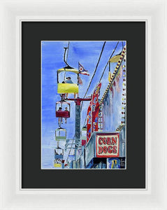 Flying Over the Midway - Framed Print