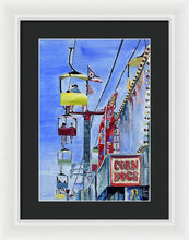 Load image into Gallery viewer, Flying Over the Midway - Framed Print