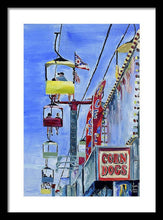 Load image into Gallery viewer, Flying Over the Midway - Framed Print