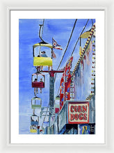 Load image into Gallery viewer, Flying Over the Midway - Framed Print