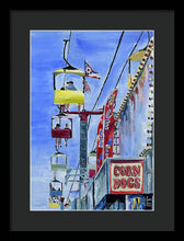 Load image into Gallery viewer, Flying Over the Midway - Framed Print