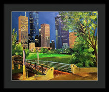Load image into Gallery viewer, Footbridge at Buffalo Bayou - Framed Print
