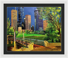Load image into Gallery viewer, Footbridge at Buffalo Bayou - Framed Print
