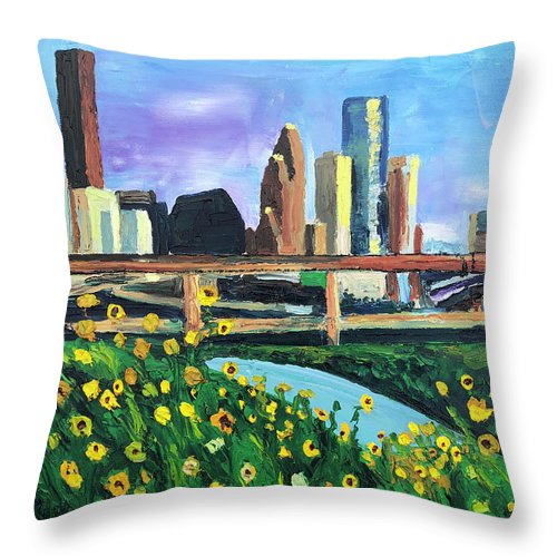 Glass Castles and Sunshine Gardens - Throw Pillow