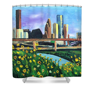 Glass Castles and Sunshine Gardens - Shower Curtain