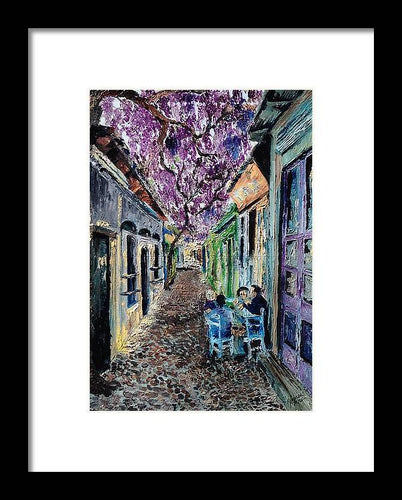 Grecian Alleyway - Framed Print