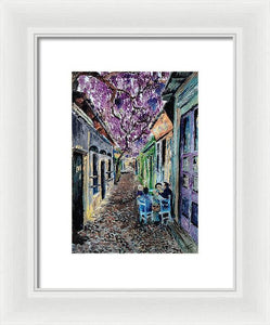 Grecian Alleyway - Framed Print