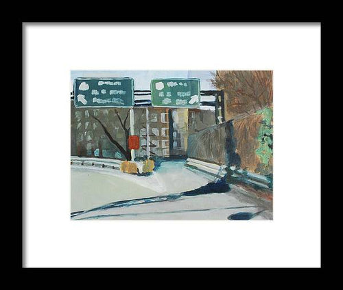 Henry Hudson Exit - Framed Print