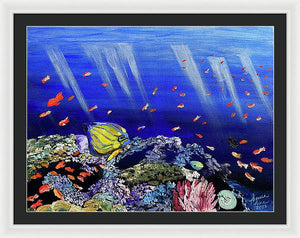 Here, Fishy Fishy - Framed Print