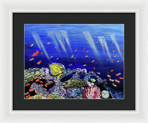 Here, Fishy Fishy - Framed Print