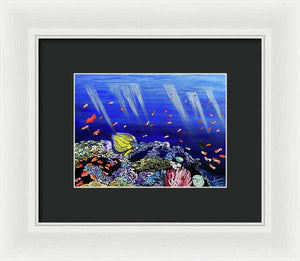 Here, Fishy Fishy - Framed Print