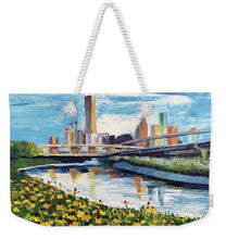 Load image into Gallery viewer, Houston Helianthus on White Oak - Weekender Tote Bag