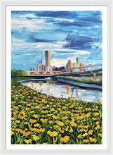 Load image into Gallery viewer, Houston Helianthus on White Oak - Framed Print