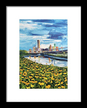 Load image into Gallery viewer, Houston Helianthus on White Oak - Framed Print