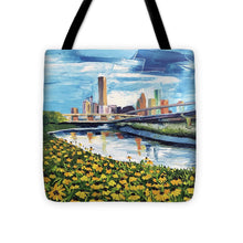 Load image into Gallery viewer, Houston Helianthus on White Oak - Tote Bag