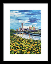 Load image into Gallery viewer, Houston Helianthus on White Oak - Framed Print