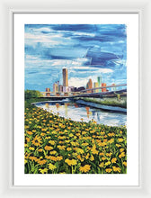 Load image into Gallery viewer, Houston Helianthus on White Oak - Framed Print