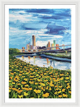 Load image into Gallery viewer, Houston Helianthus on White Oak - Framed Print