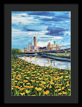 Load image into Gallery viewer, Houston Helianthus on White Oak - Framed Print