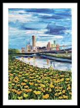 Load image into Gallery viewer, Houston Helianthus on White Oak - Framed Print