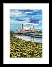 Load image into Gallery viewer, Houston Helianthus on White Oak - Framed Print