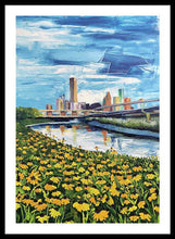 Load image into Gallery viewer, Houston Helianthus on White Oak - Framed Print