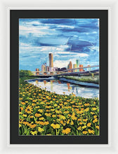 Load image into Gallery viewer, Houston Helianthus on White Oak - Framed Print