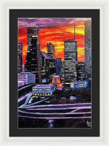 Houston Lights - Framed Print