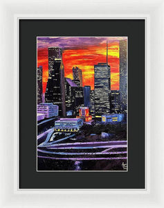 Houston Lights - Framed Print