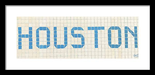 Houston Mosaic - Framed Print