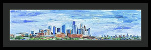 Houston Panoramic - Framed Print
