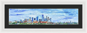 Houston Panoramic - Framed Print