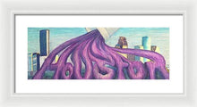 Load image into Gallery viewer, Houston Purple Pour - Framed Print