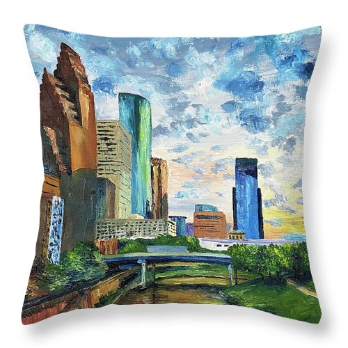 Houston Skies - Throw Pillow
